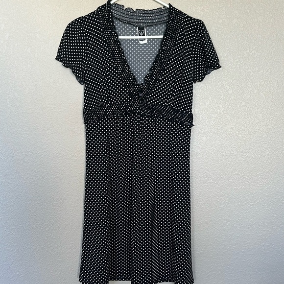 Juniors black polka dot dress from Windsor size medium - Picture 1 of 4